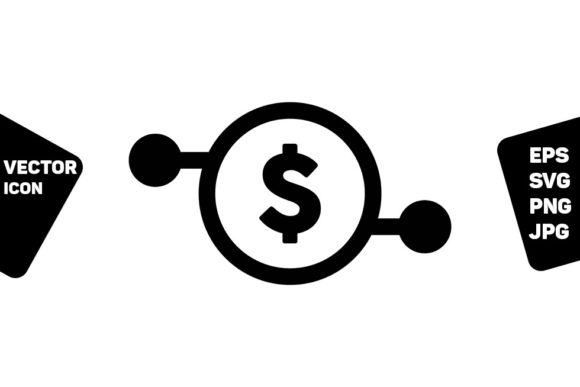 Digital Dollar Symbol Icon Currency