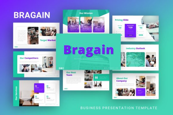 Elevating Professional Narratives with the Bragain Presentation Template