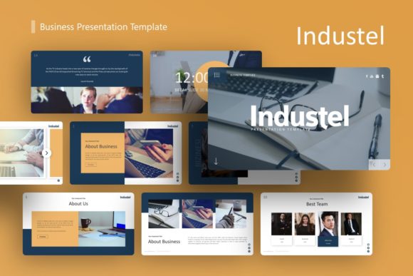 Elevating Professional Storytelling with the Industel Business Presentation Template