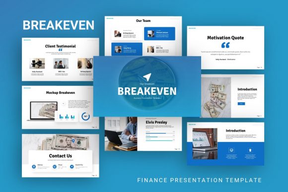 Presentation Template - Breakeven: Streamlining Financial and Corporate Communication