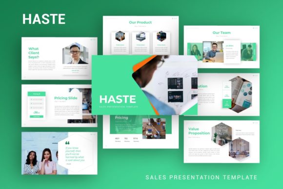 Presentation Template - Haste: Streamline Your Pitch